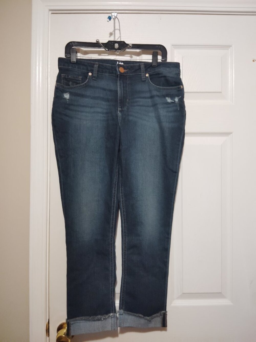 Lee Riders indicgo Women's capri jeans size 10 meduim.